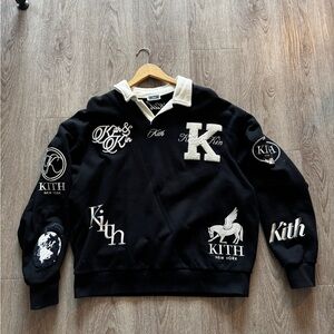 Kith Nelson Collared Pullover Black Size Large